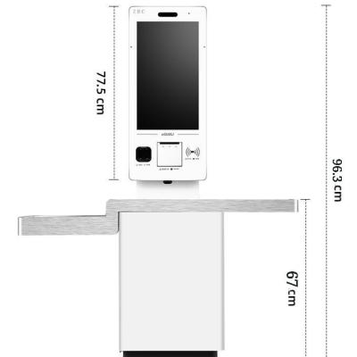 China Order Payment Cost Charge Pos Kiosk System Thermal Printer Payment Kiosk Ticket Vending Machine à venda