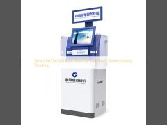 Smart Self Service Kiosk Machine Dual Touch Screen Lottery Ticketing