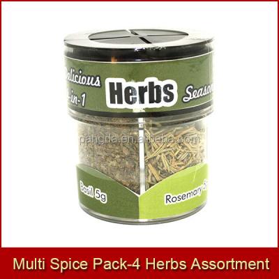 China Dried 4 in 1 Multi Spice Pack-4 Herbs Assortment for sale