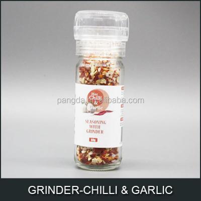 China Dry seasoning with GRINDER-CHILLI and GARLIC for sale