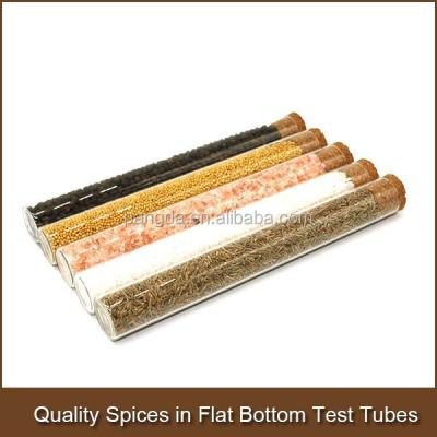 China Best quality cheap selling spices in flat bottom test tubes for sale