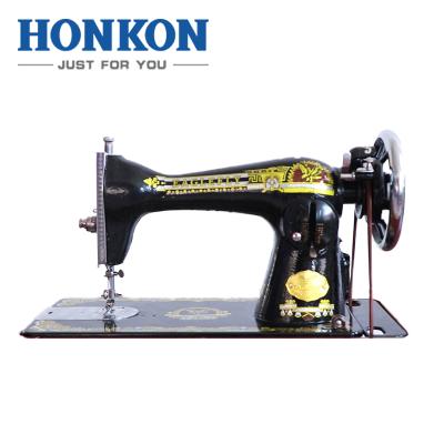 China Sewing machine head with handle and wooden case Small sewing machine for sale