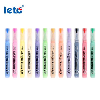 China Luminous Colors Touch 12 Color Permanent Acrylic Paint Marker Pen Water Based Luminous Marker Pen DIY Permanent Craft Coclors for sale