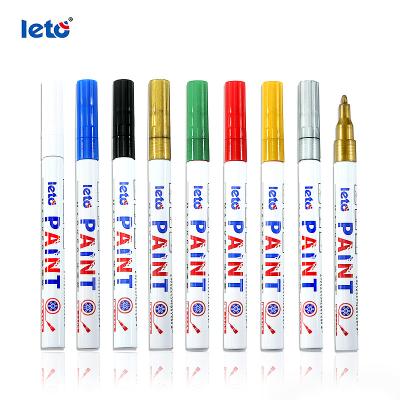 China Paint Base 12 Colors Fine Water Ink 1mm Metallic Tip Paint Marker for sale