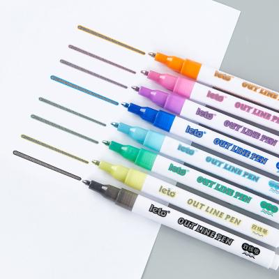 China Water Based Ink 8 Colors Acrylic Paint Marker - Non-Toxic, Indelible & Permanent Marker Pen For Student for sale