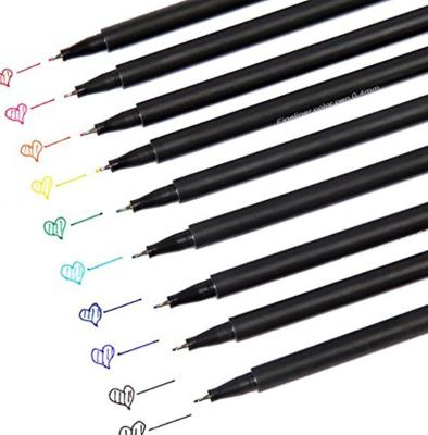 China Vivid Color 12 Colors Fine Line Marker Pen Set 0.4 mm Pen Drawing Markers Fine Line Art Pens for sale