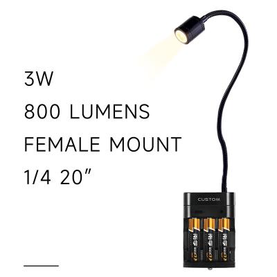 China 3W 800LUMENS SMALL WATERPROOF LIGHT FOR CAMERA for sale