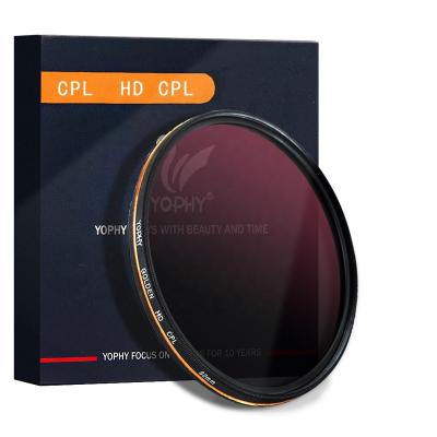 China free shipping FULL Glass CAG Filter 58mm 62mm 67mm 82mm Japanese Glass Witness Camera Lens YOPHY HD Circular Polarizing Filter for sale