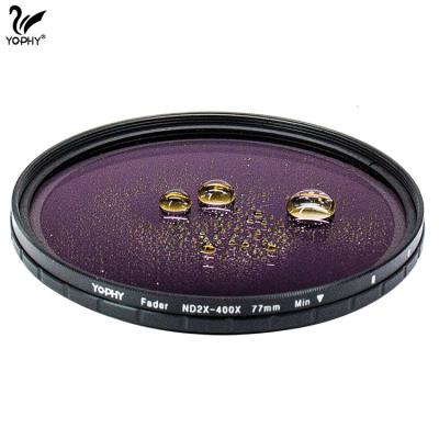 China Convenience Camera Filter Factory OEM YOPHY 77mm Variable Neutral Density Filter for sale