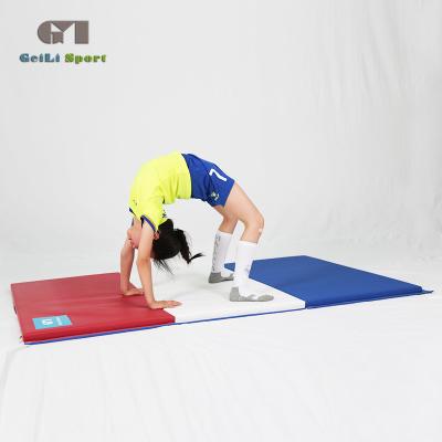 China Three Fold Folding Gym Panel Gym Pad Non-Slip Mat for sale