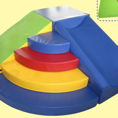 China School Children Play Rainbow Blocks Facilities Kids Playground Area for sale