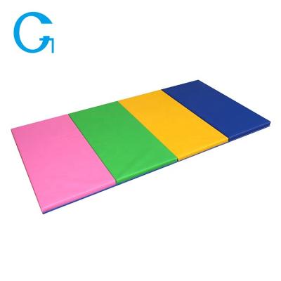 China Durable Custom Wholesale Foldable Multi Color Gymnastics Floor Mat Gym Fitness Exercise for sale