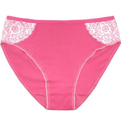 China Cheap Wholesale Antibacterial Celana Dalam Wanita Lace Bamboo Cut Cotton Underwear Women Panties Top Plus Size Female Briefs For Mom for sale