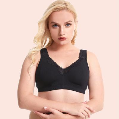 China One piece plus size bras for women sexy new style big size lace up full cup cotton yarn sosten free mujer women oversized bra big for sale