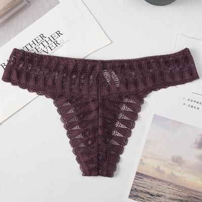 China Wholesale Sexy High Waist Sexy Bikini Bottoms Manufacture Lingere Ladies Girls Transparent Thong Lace Up Sexy Women's Panties Woman Underwear for sale