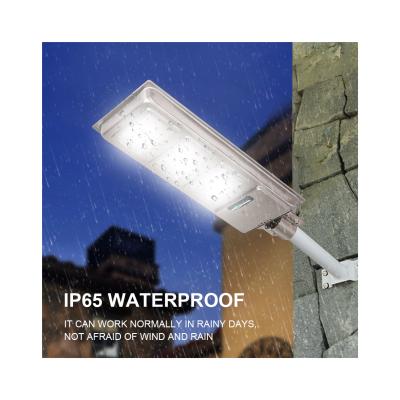 China Brightest Outdoor IP65 Smart Remote Control Waterproof Solar Led Panel Lamp 200w All In One Street Light for sale