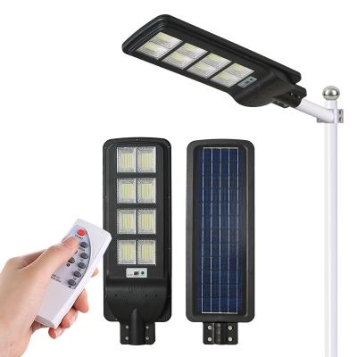 China Remote Control Radar Smart 250w Light Source All In One Solar LED Street Light for sale