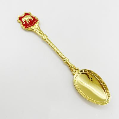 China New Design Alloy Shape Small Shovel Teaspoon Tea Spoon For Wedding Favors Laser Bag Custom Metal Logo for sale