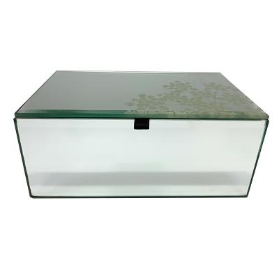 China High Quality Custom Jewelry Gift Square Small Glass Ring Display Box For Wedding for sale