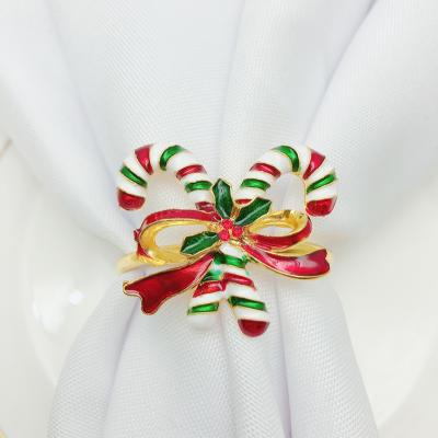 China Epoxy Napkin Ring Stocked 4.5cm in Diameter Metal Napkin Ring for Christmas for sale