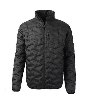 China High Quality Breathable Men Packable Down Jacket Lightweight Waterproof Jacket Men's Outdoor Heat Rise Seamless Quilted Jacket for sale