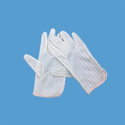 China New Hot Selling Full Finger Products PVC Dotted Anti-Static ESD Gloves for sale