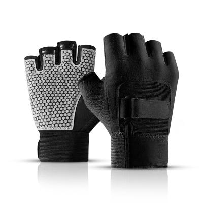 China Wrist Brace Outdoor Sports Men's and Women's Gym Weight Training Non-slip Half Finger Bicycle Fitness Retraining Gloves Wholesale for sale