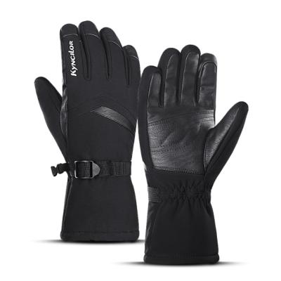 China Men Outdoor Cycling Warm Protection And Thicken Anti-cold Touch Screen Skiing Gloves for sale