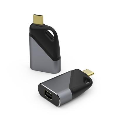 China Portable with Key Chain Factory Supply 4K @60Hz HD USB Type C Mini Display DP Left Key Chain Adapter to Mini for sale