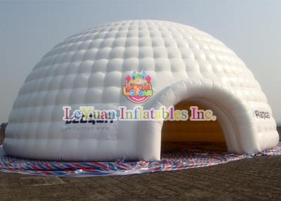 China CE Certificated Inflatable Dome Tent / White PVC Inflatable Dome Structures for sale