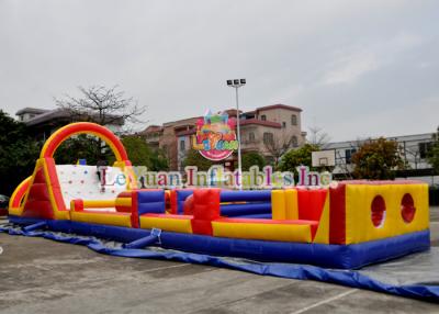 China EN14960 Water Proof /  Fire Retardant Adult Inflatable Obstacle Course for sale