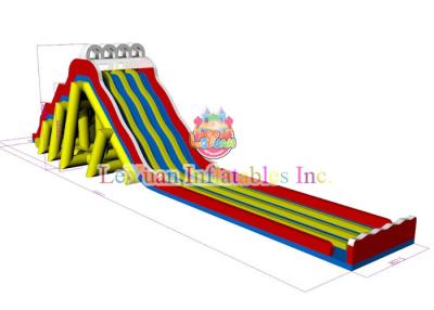 China Customize Giant Long Water Slide Double And Quadruple Stitching  Reinforcement for sale