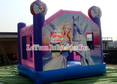 China Cute Barbie Doll Inflatable Bouncy Castle For All Ages Kids School Festival for sale