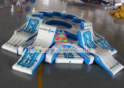 China Commercial Grade Inflatable Island Float For 9 Person Water Tube Lounge Raft for sale