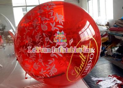 China Colorful Painting Inflatable Water Ball Germany Brand Zipper , Water Rolling Ball for sale