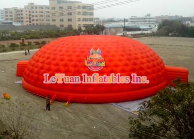 China Red Inflatable Dome Tent High Density Oxford Cloth For Events And Meeting for sale