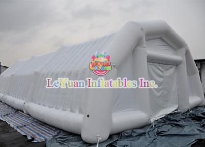 China Heavy Duty PVC Outdoor Airtight Tent , Customized White inflatable exhibition tent for sale