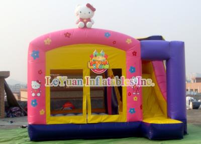 China Theme Hello Kitty Inflatable Bounce House With Slide For Party for sale