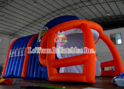 China Custom 0.55 mm PVC tarpaulin Inflatable Football Helmet Tunnel Tent for sale