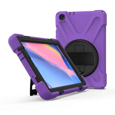 China Anti-fall 360 Rotation Kickstand Full-body Tablet Shockproof Case For Amazon Kindle Fire 7 8 10 Hd Case With Hand Strap for sale