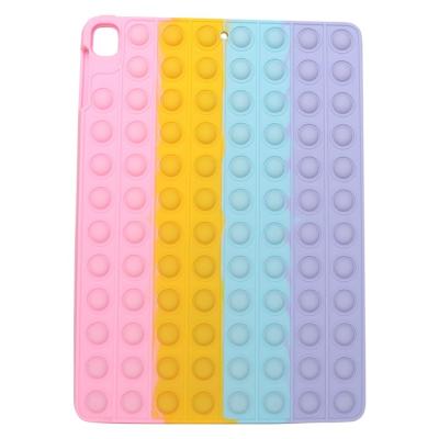 China Anti Fall Relax And Decompress Bubble Wiggle Toy Push Cover Silicone Tablet Case For Pops iPad Case 9.7 10.2 10.5 Inch for sale