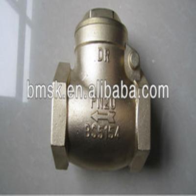 China Stainless Steel 304 219 316 CF8 CF8M Brass Swing Screw Swing Check Valve China Manufacturer for Multi Functional DN15-DN50 for sale