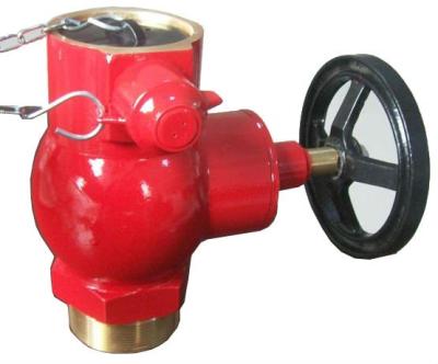 China Brass Okefire Fire Water Landing Stop Valve With Cap Hot Selling 2.5 Inch Mouth Valve Fire With Flange DN15-DN50 for sale