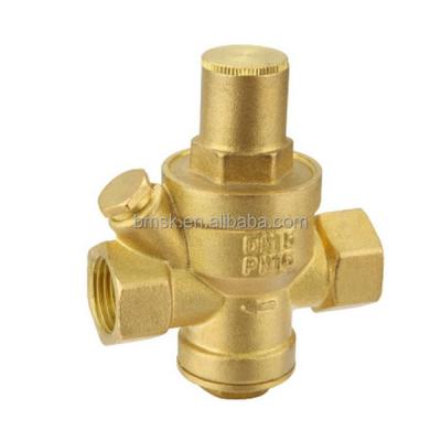 China High quality brass brass pressure reducing valve, pressure relief valve, with gauge muffler valve, relief valve, water reducing pressure for sale