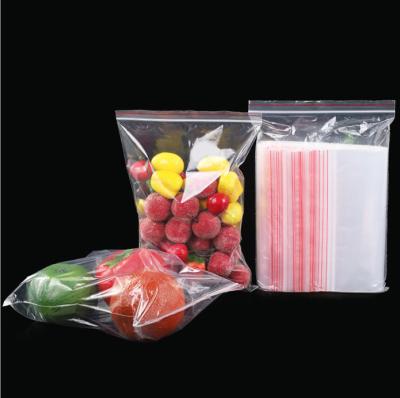 China 001 Disposable Pe Zipper Bag Disposable Zipper Top LDPE Custom Size for sale