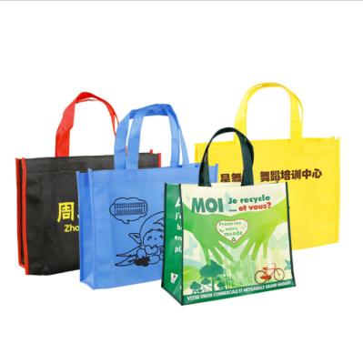 China Crash Resistance BIODEGRADABLE Recyclables Customize Printing Non Woven Shopping Bag With Logo And Handles Nonwoven Non-Woven Tote Bag for sale