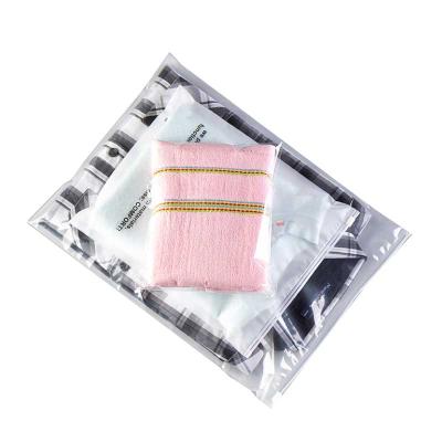 China Moisture Proof Clear Ziplock Bag Frosted Cheap Reusable Plastic Bag Bags Shirt Packaging for sale