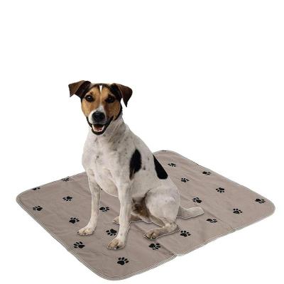 China Waterproof Organic Bamboo Urine Protective Dog Cotton Washable Pet Training Pads Waterproof Puppy Blanket for sale