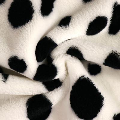 China Custom Animal Print Anti Pill Textile Fabric Polyester Flannel Hometextile Print Fabric for sale