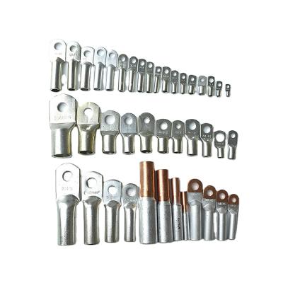 China Wire Connecting Round Aluminum Bimetallic Copper Ring 14mm-6mm Eyelet Cable Terminal Hooks for sale